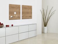 SIGEL Glas-Magnettafel artverum® 48,0 x 48,0 cm Natural Wood