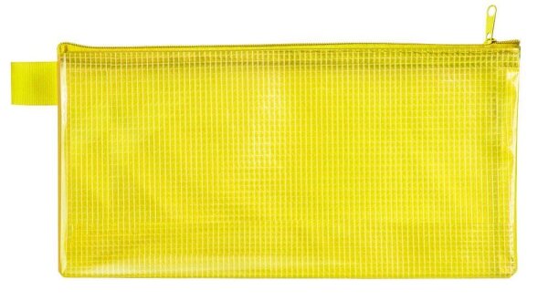 VELOFLEX Reißverschlussbeutel DIN lang gelb 0,26 mm, 1 St.