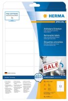 HERMA Etiketten 4348 weiß 96,0 x 42,3 mm, 25 Blatt