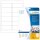 HERMA Etiketten 4348 weiß 96,0 x 42,3 mm, 25 Blatt