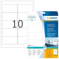 HERMA Adressetiketten 4349 weiß 96,0 x 50,8 mm, 25...