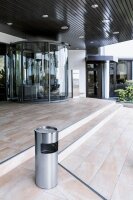DURABLE Standaschenbecher silber, 1 St.