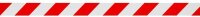 SUPRA Warnklebeband rot/weiß 50,0 mm x 66,0 m 1 Rolle