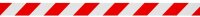 SUPRA Warnklebeband rot/weiß 50,0 mm x 66,0 m 1 Rolle