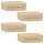 magnetoplan Magnete braun, Holz 6,0 x 2,0 x 1,3 cm, 4 St.