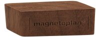 magnetoplan Magnete braun, Holz 6,0 x 2,0 x 1,3 cm, 4 St.