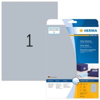 HERMA Folienetiketten 4117 silber 210,0 x 297,0 mm, 25 Blatt