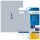 HERMA Folienetiketten 4117 silber 210,0 x 297,0 mm, 25 Blatt