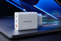 Intenso W65ACC GaN GaN-Ladeadapter weiß, 65 Watt