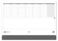 Ursus® Schreibtischunterlage weiß Papier 52,5 x...