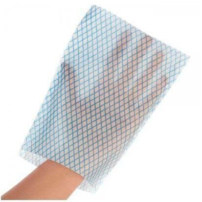 HYGOSTAR unisex Einmalwaschlappen RAUTE weiß Einheitsgröße, 50 St.
