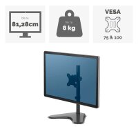 Fellowes Monitor-Halterung Seasa 8049601 schwarz für 1 Monitor, Tischständer