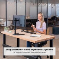Fellowes Monitor-Halterung Seasa 8049601 schwarz für 1 Monitor, Tischständer