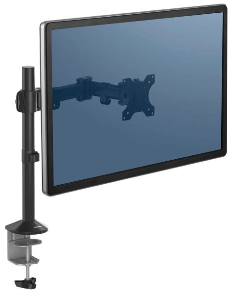 Fellowes Monitor-Halterung Reflex 8502501 schwarz für 1 Monitor, Tischklemme, Tischbohrung