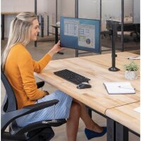 Fellowes Monitor-Halterung Reflex 8502501 schwarz für 1 Monitor, Tischklemme, Tischbohrung
