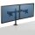 Fellowes Monitor-Halterung Reflex 8502601 schwarz für 2 Monitore, Tischklemme, Tischbohrung