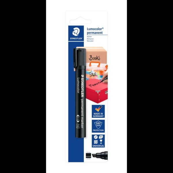 STAEDTLER Lumocolor Permanentmarker schwarz 2,0 - 5,0 mm, 1 St.