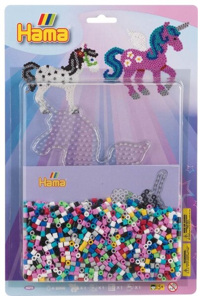 Hama® Bügelperlen Set Pegasus mehrfarbig