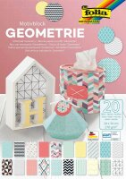 folia Motivblock GEOMETRIE farbsortiert 270 g/qm 20 Blatt