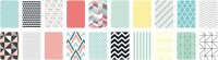 folia Motivblock GEOMETRIE farbsortiert 270 g/qm 20 Blatt