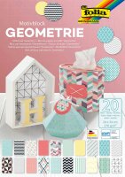 folia Motivblock GEOMETRIE farbsortiert 270 g/qm 20 Blatt