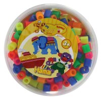 Hama® Bügelperlen mehrfarbig, Neon 600 St.