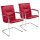 Nowy Styl Besucherstühle Rumba RUMBA CHROM V79N rot Kunstleder, 2 St.