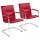 Nowy Styl Besucherstühle Rumba RUMBA CHROM V79N rot Kunstleder, 2 St.