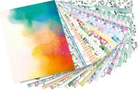folia Motivblock AQUARELL farbsortiert 270 g/qm 20 Blatt