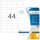 HERMA Folienetiketten 4680 transparent 48,3 x 25,4 mm, 25 Blatt