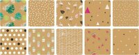 folia Motivblock Kraftpapier 1 farbsortiert 120/230 g/qm...