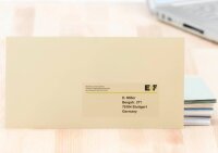 HERMA Folienetiketten 4685 transparent 70,0 x 37,0 mm, 25 Blatt
