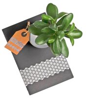 folia Washi Dekor Blüten weiß Deko-Klebeband matt 50,0 mm x 5,0 m 1 Rolle