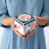 folia Bastelset Explosionsbox Party 46 tlg. blau