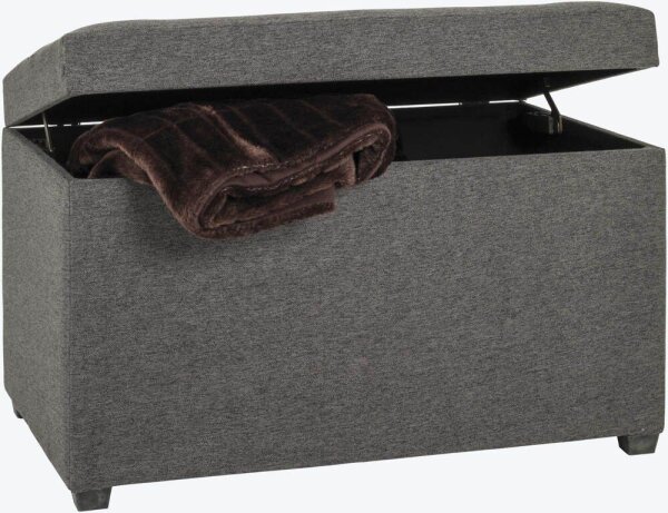 HAKU Möbel Sitztruhe 52126 anthrazit Holz 58,0 cm