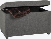 HAKU Möbel Sitztruhe 52126 anthrazit Holz 58,0 cm