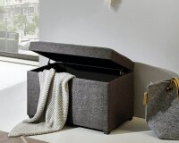 HAKU Möbel Sitztruhe 52126 anthrazit Holz 58,0 cm