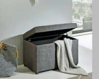 HAKU Möbel Sitztruhe 52126 anthrazit Holz 58,0 cm
