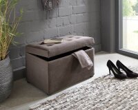 HAKU Möbel Sitztruhe 52827 anthrazit Holz 58,0 cm