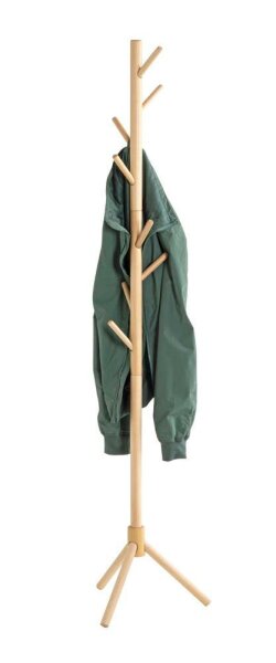 HAKU Möbel Kleiderständer 47179 braun Holz 8 Haken 43,0 x 174,0 cm, 1 St.