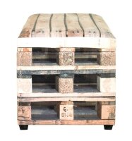 HAKU Möbel Sitztruhe 52925 Motiv Palette Holz 58,0 cm