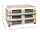 HAKU Möbel Sitztruhe 52925 Motiv Palette Holz 58,0 cm