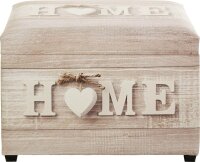 HAKU Möbel Sitztruhe 52923 Motiv Home Holz 58,0 cm