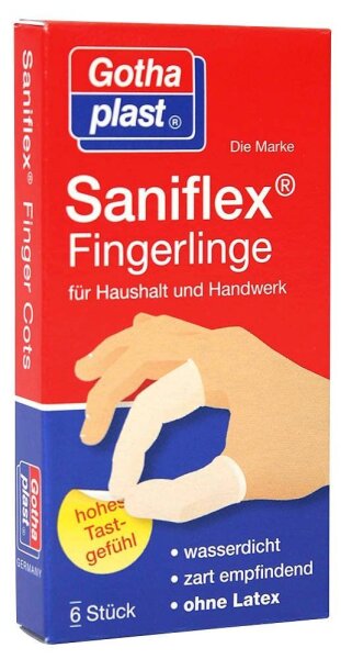 Gothaplast Fingerlinge Saniflex® weiß, 6 St.