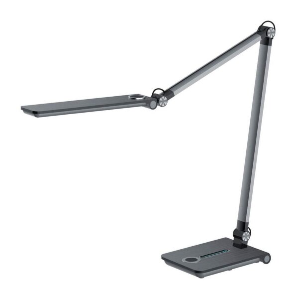 Hansa Wave LED Schreibtischlampe grau 8,5 W