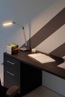 Hansa Wave LED Schreibtischlampe grau 8,5 W