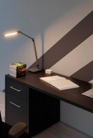 Hansa Wave LED Schreibtischlampe grau 8,5 W