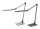 Hansa Wave LED Schreibtischlampe grau 8,5 W