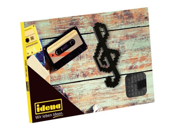Idena 40143 Postkarte Notenschlüssel Mini- Bausteine