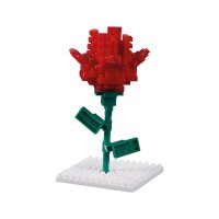 Idena 40151 Postkarte Rose Mini- Bausteine